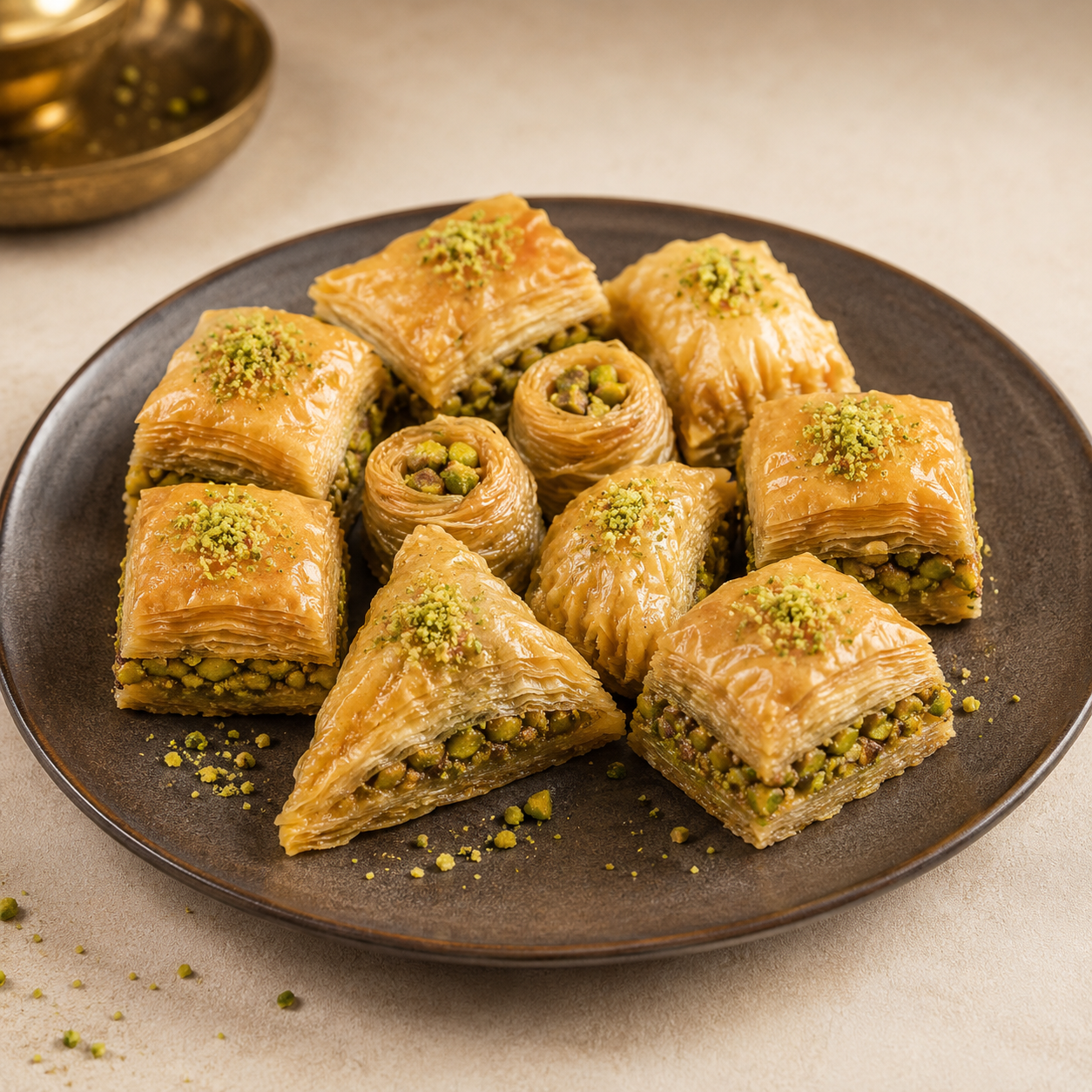 پاقلاوەی پستەی زێڕین
